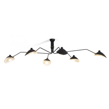 Arachnia 3-arm suspended ceiling light with rotating reflectors, black finish on Tampa Home & Garden Store