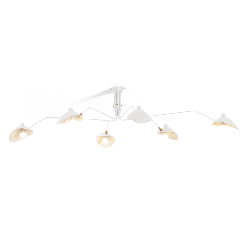 Arachnia 3-arm ceiling light with rotating reflectors in white finish by Moktan Sabai on Tampa Home & Garden Store