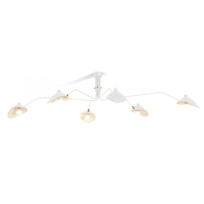 Arachnia 3-arm ceiling light with rotating reflectors in white finish by Moktan Sabai on Tampa Home & Garden Store