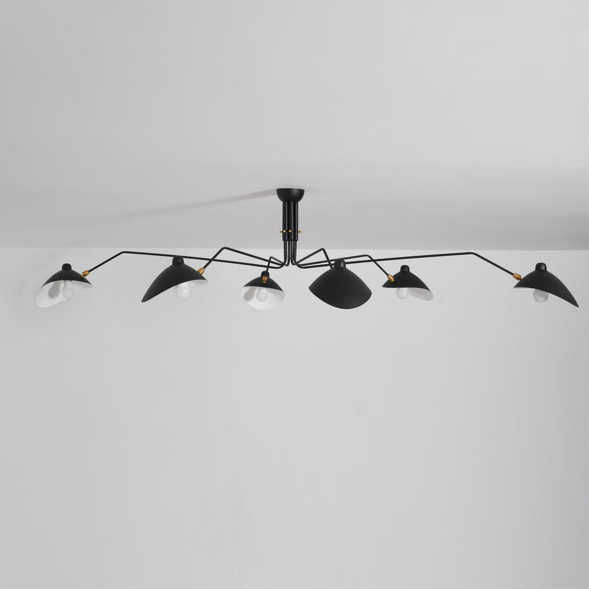 Arachnia 3-arm ceiling light with rotating reflectors, black finish by Moktan Sabai on Tampa Home & Garden Store