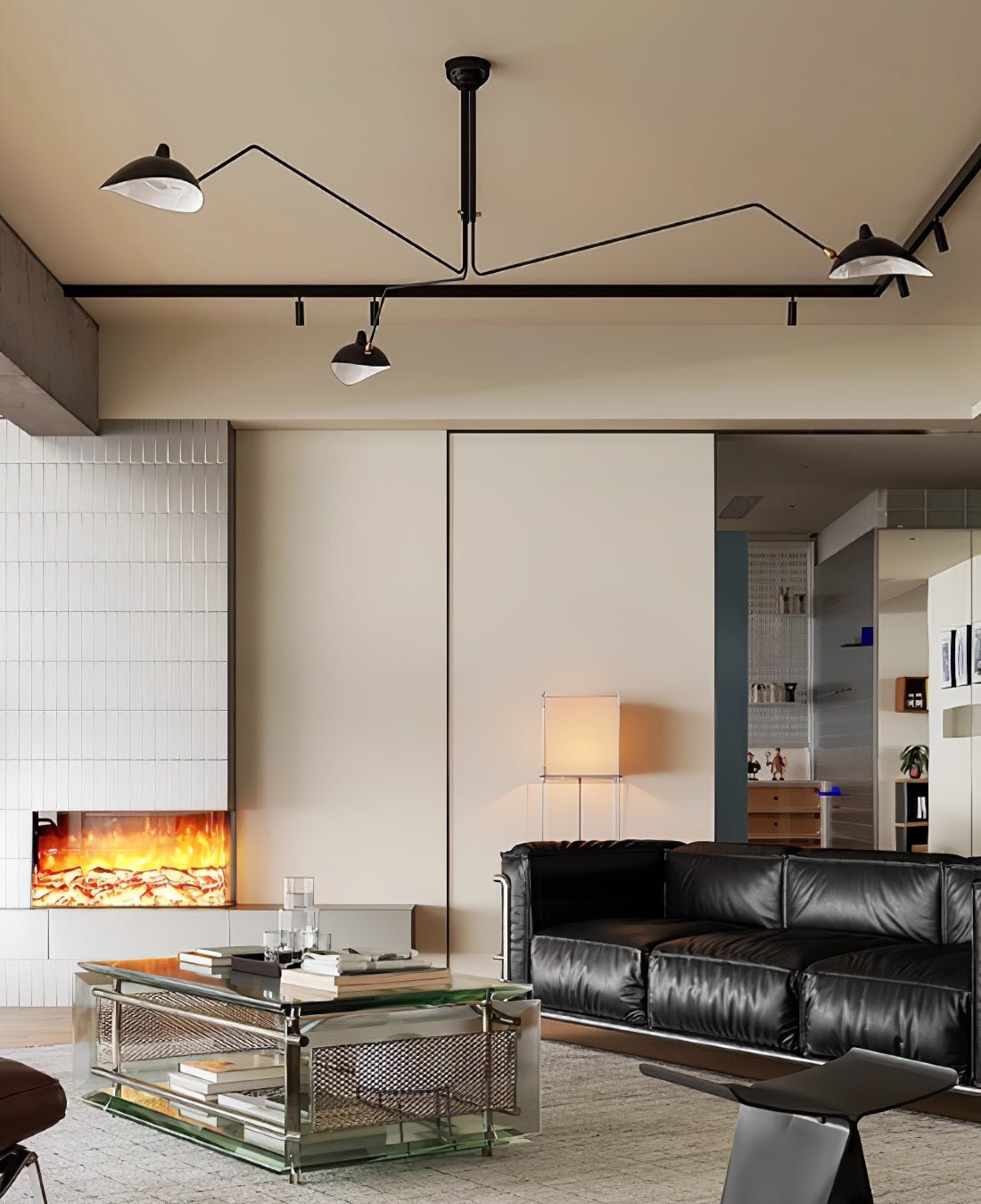 Arachnia 3-arm ceiling light with rotating reflectors, black finish by Moktan Sabai on Tampa Home & Garden Store