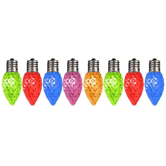 Multicolor LED C9 Light Bulbs - 25 Pack - Tampa Home & Garden Store