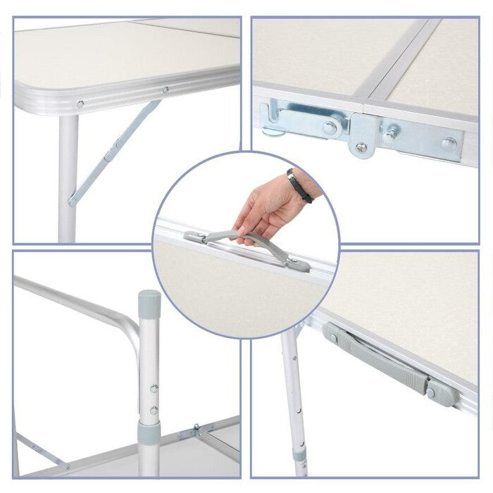 Multipurpose Indoor/Outdoor Lightweight Folding Table with Carry Handle - Tampa Home & Garden Store
