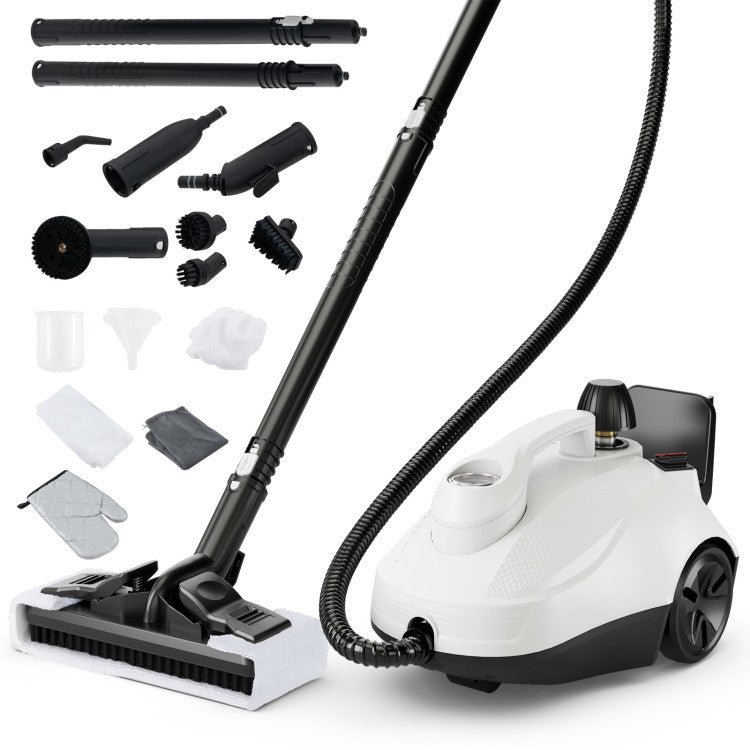 Limpiador a vapor multiusos de 1800 W con tanque de 1.8 L