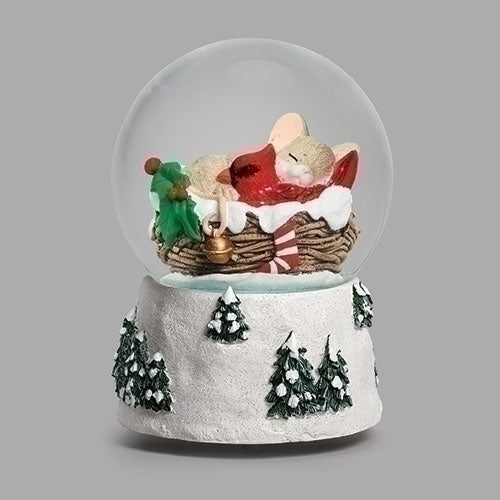 Musical Glitterdome - 7.25" - Sleeping Mouse - Tampa Home & Garden Store