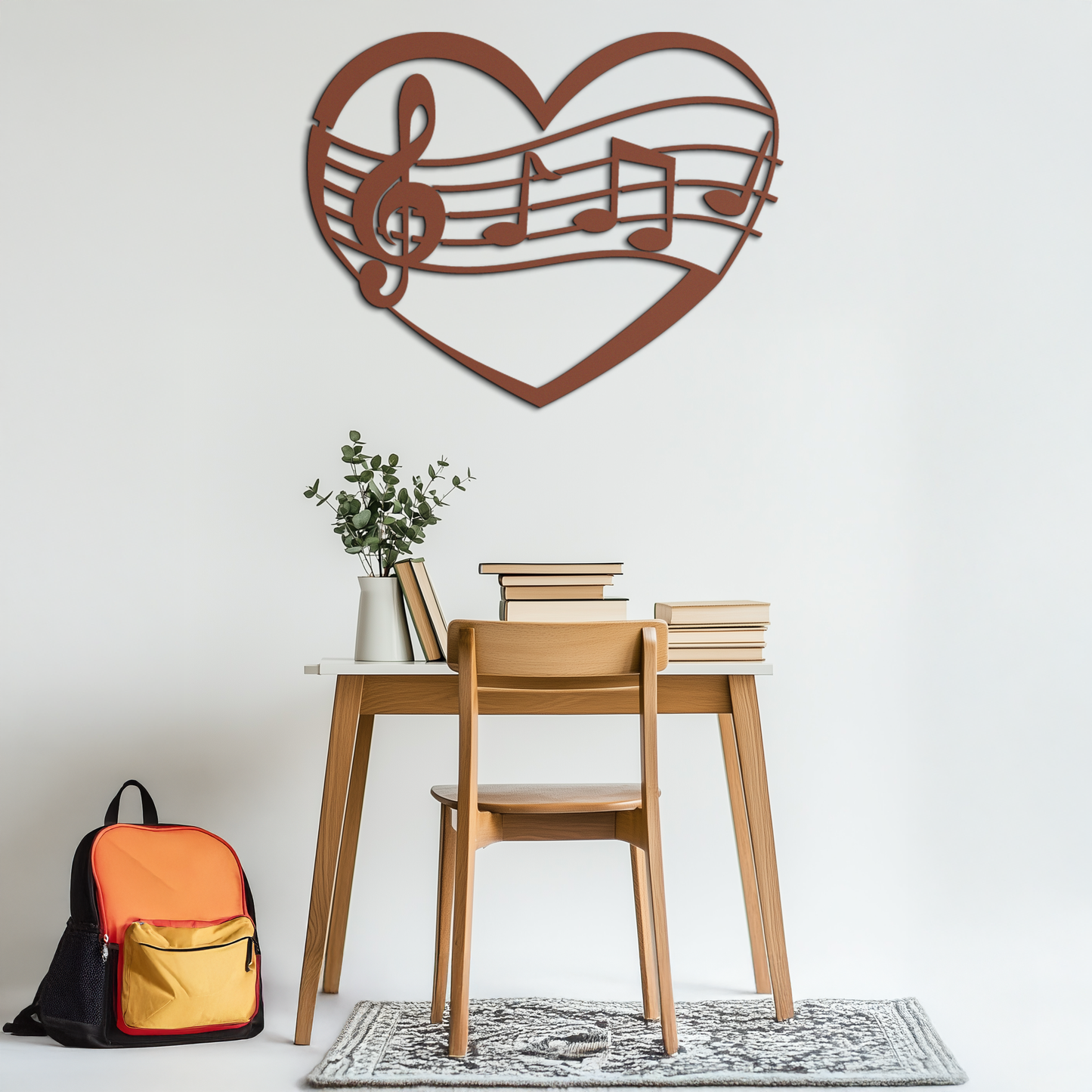 Musical Heart Metal Wall Art - Music Lover’s Home Decor- KAF256 - Tampa Home & Garden Store