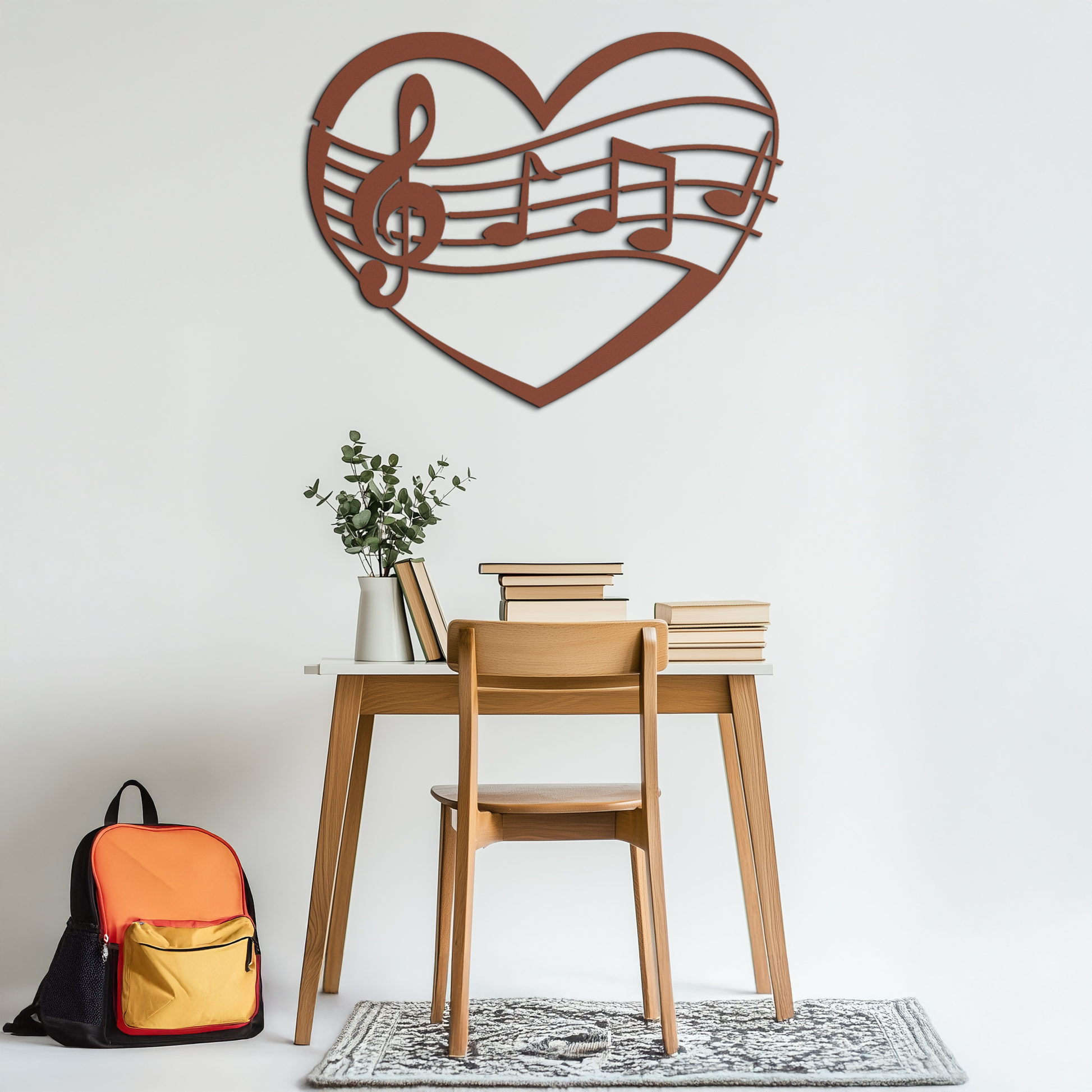 Musical Heart Metal Wall Art - Music Lover’s Home Decor- KAF256 - Tampa Home & Garden Store