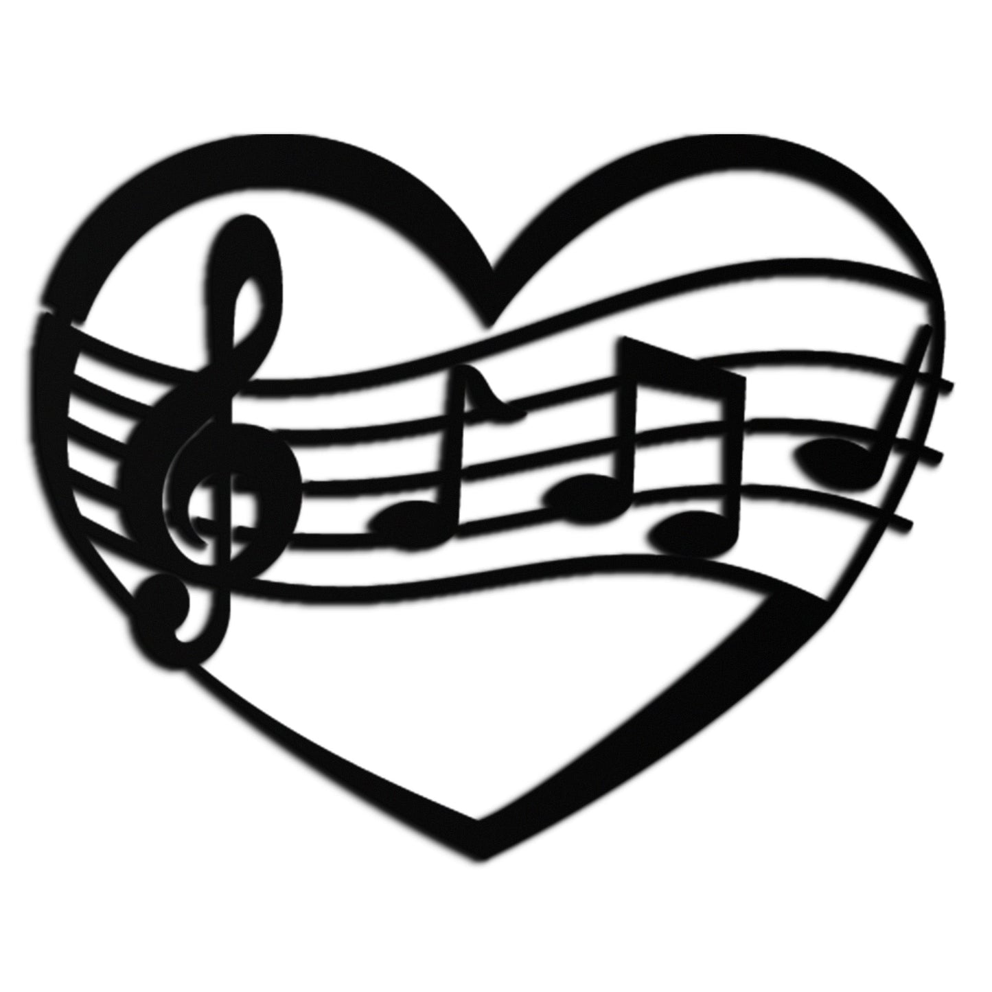 Musical Heart Metal Wall Art - Music Lover’s Home Decor- KAF256 - Tampa Home & Garden Store