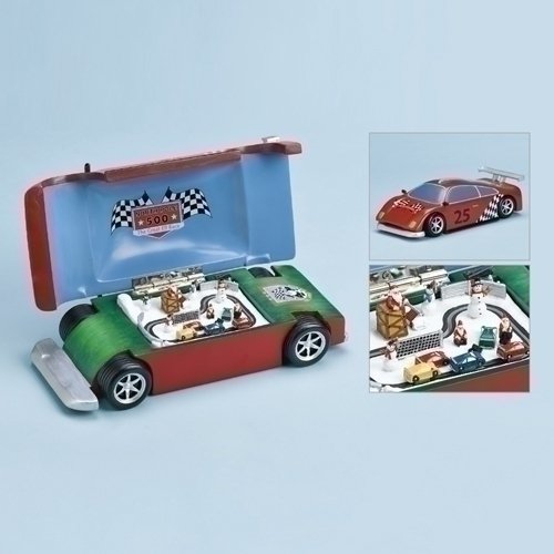 Musical Race Car With Track - 10" - Tampa Home & Garden Store