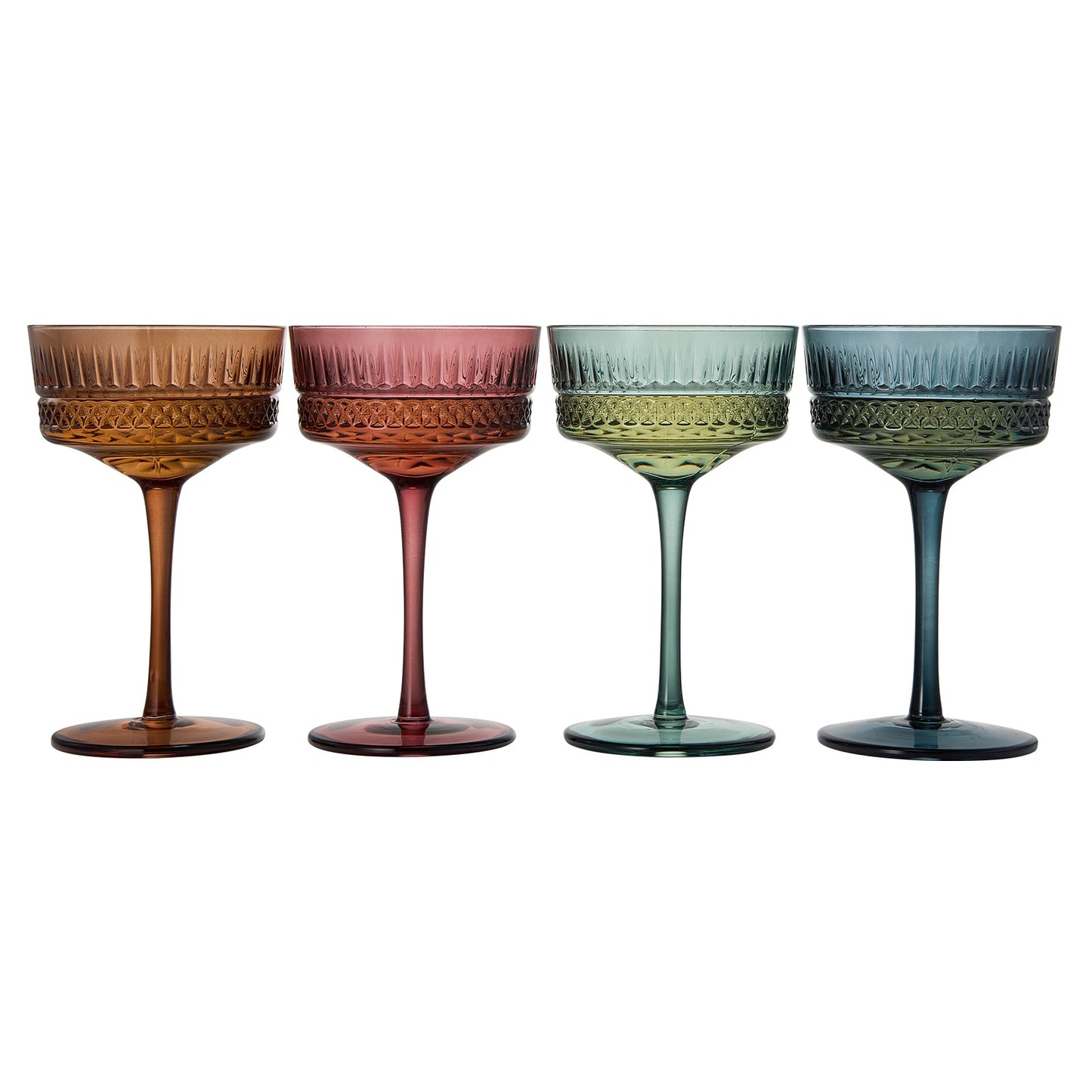 Tonal Crystal Champagne Coupe Set of Four
