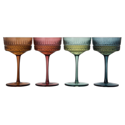 Tonal Crystal Champagne Coupe Set of Four
