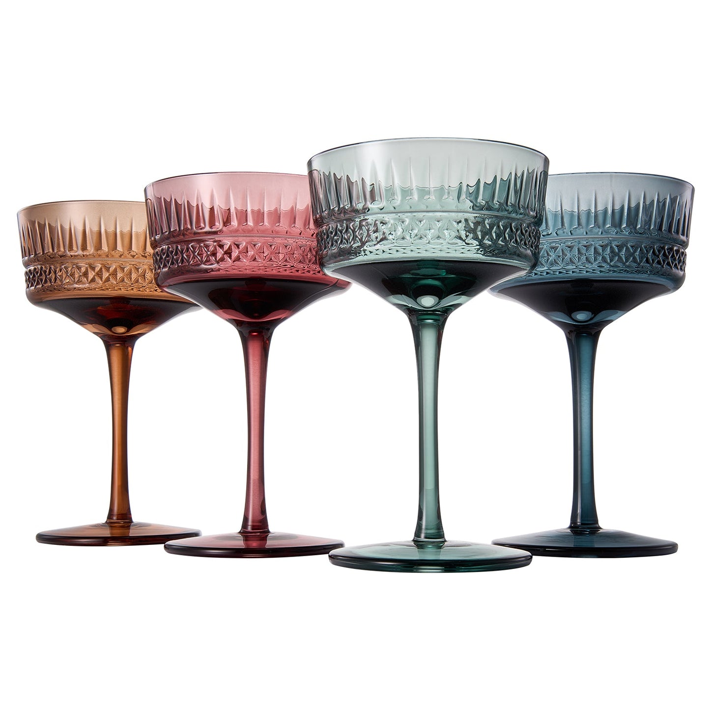 Tonal Crystal Champagne Coupe Set of Four