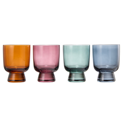 Tonal Lowball Cocktail Glassware Set of 4