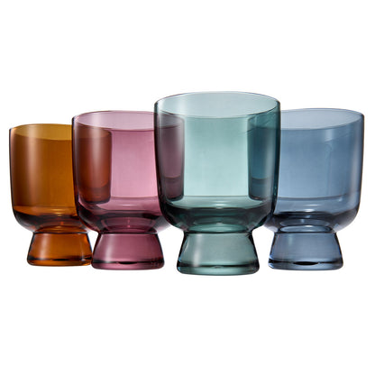 Tonal Lowball Cocktail Glassware Set of 4
