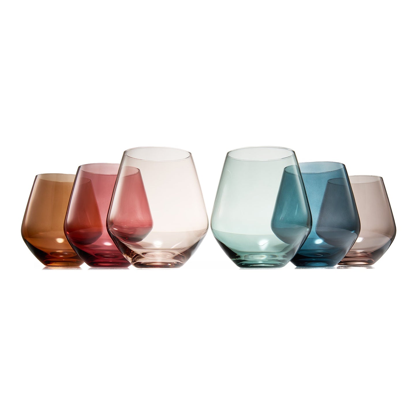 A Set of Tonal Stemless Wine Glasses 16 Ounce