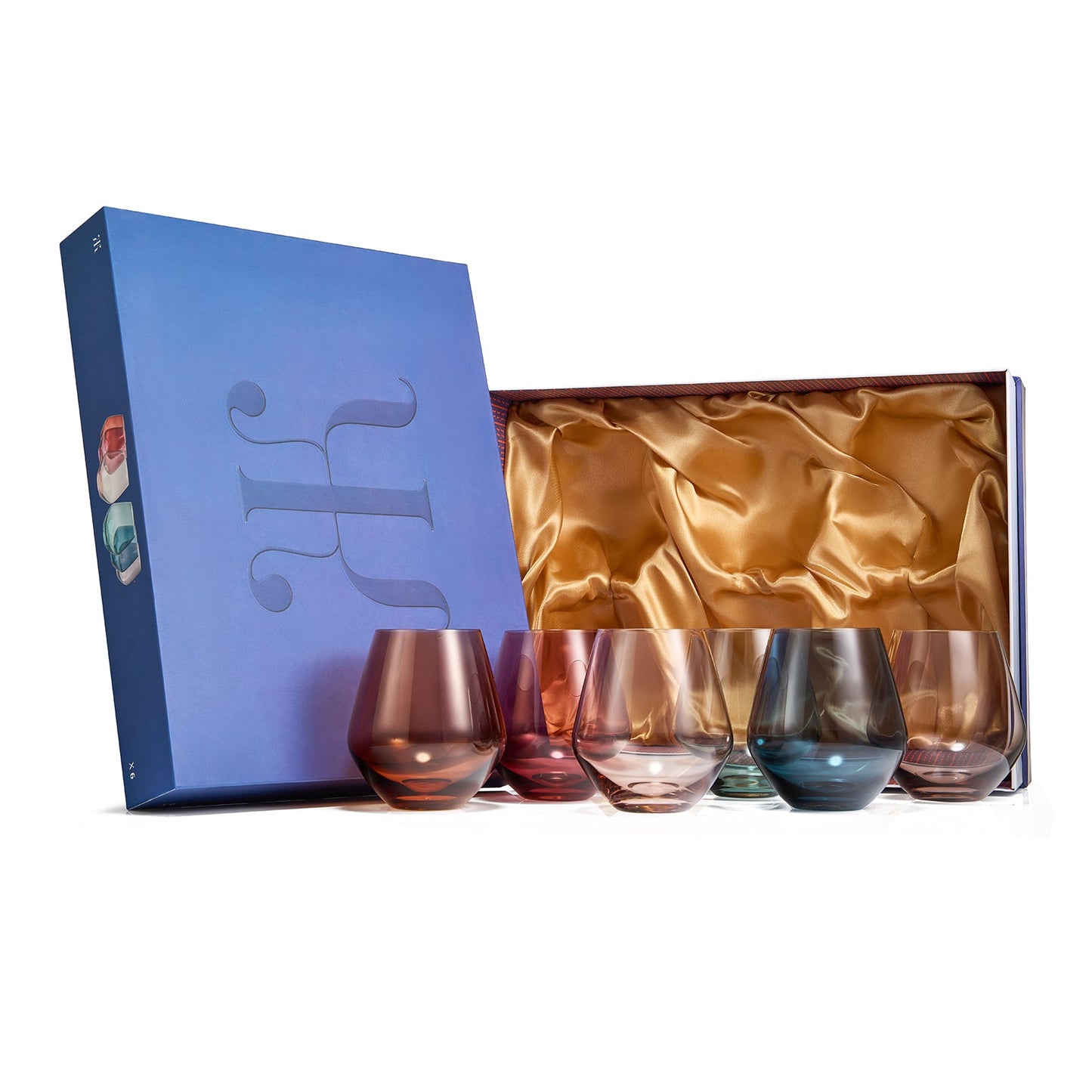 A Set of Tonal Stemless Wine Glasses 16 Ounce