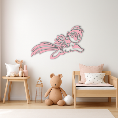 My Little Pony Flying Silhouette – Pink Metal Wall Art - KAFGP174 - Tampa Home & Garden Store