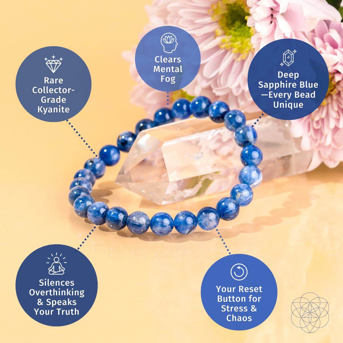 My Truth, My Power – Rare Kyanite Bracelet - Tampa Home & Garden Store
