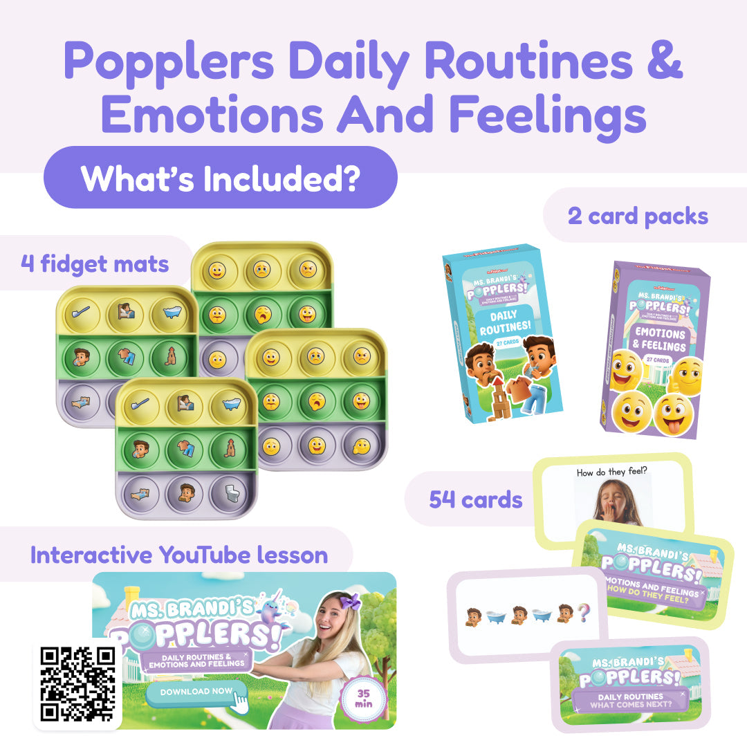 My First Learning Bundle set from The Fidget Games with 4 fidget mats, 2 card packs, 54 cards on Tampa Home & Garden Store