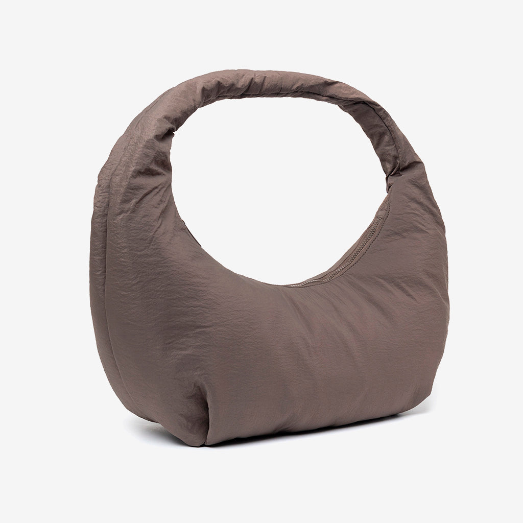 Myra Bag taupe recycled RPET water-resistant shoulder bag by Lefrik USA on Tampa Home & Garden Store