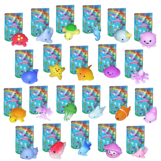 Mystery Squishies sensory toy set with SquishyLand bags and sea animal squishies on Tampa Home & Garden Store