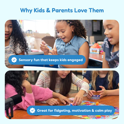 Mystery Squishies educational sensory toy by The Fidget Games; kids explore squishies in class on Tampa Home & Garden Store