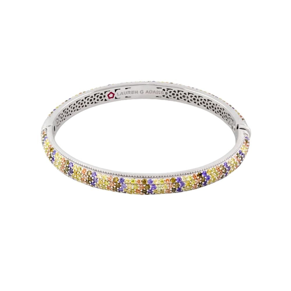 Glamour Pave .925 Bangle rainbow pave eternity bracelet by Lauren G Adams on Tampa Home & Garden Store