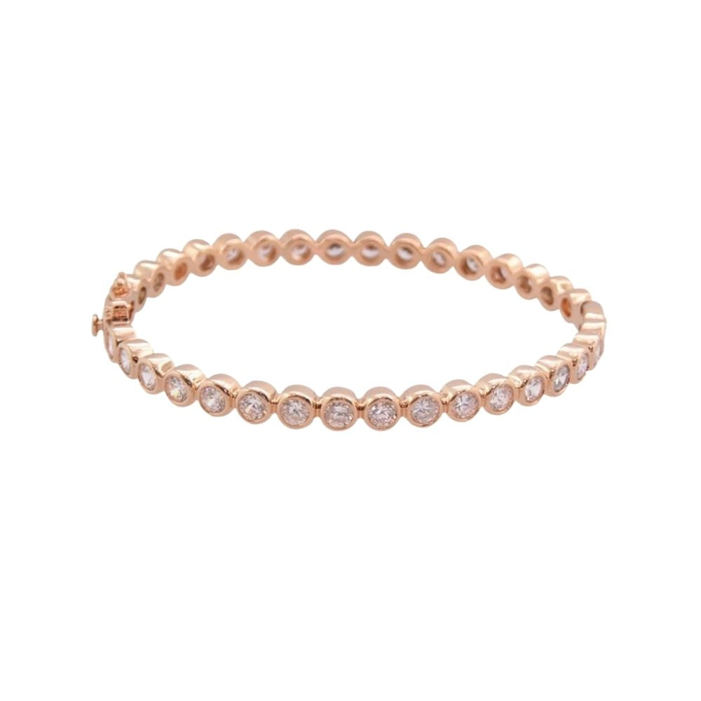 Glamour Pave Stackable Bangle rose gold eternity bracelet with pavé stones by Lauren G Adams on Tampa Home & Garden Store