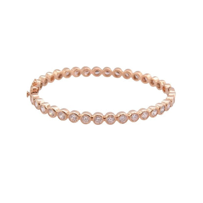 Glamour Pave Stackable Bangle rose gold eternity bracelet with pavé stones by Lauren G Adams on Tampa Home & Garden Store