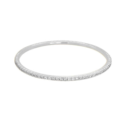 Glamour Pave Stackable Bangle, eternity bracelet in silver with pave crystals by Lauren G Adams on Tampa Home & Garden Store