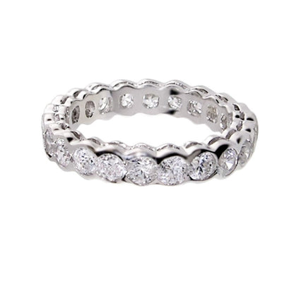 Pave Sterling Silver Eternity Ring by Lauren G Adams featuring pave diamonds on Tampa Home & Garden Store