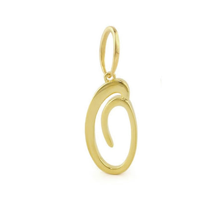 Lolo Initial Pendant script letter gold-tone by Lauren G Adams, Charms & Pendants on Tampa Home & Garden Store