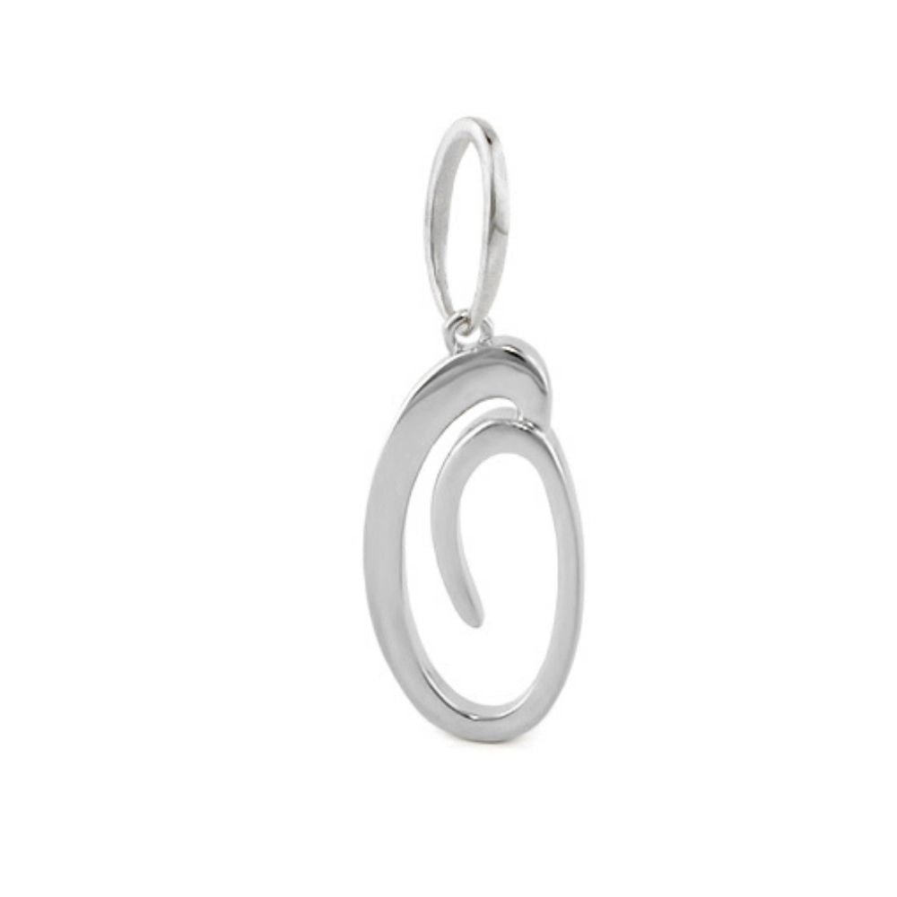 Silver Lolo Initial Pendant Script Letter charm by Lauren G Adams on Tampa Home & Garden Store
