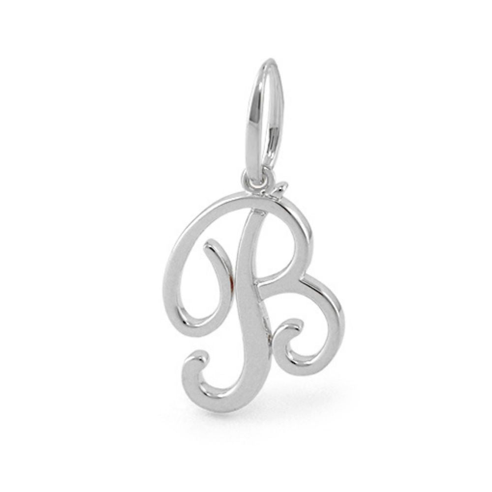 Lolo Initial Pendant Script Letter charm Lauren G Adams silver Tampa Home & Garden Store on Tampa Home & Garden Store
