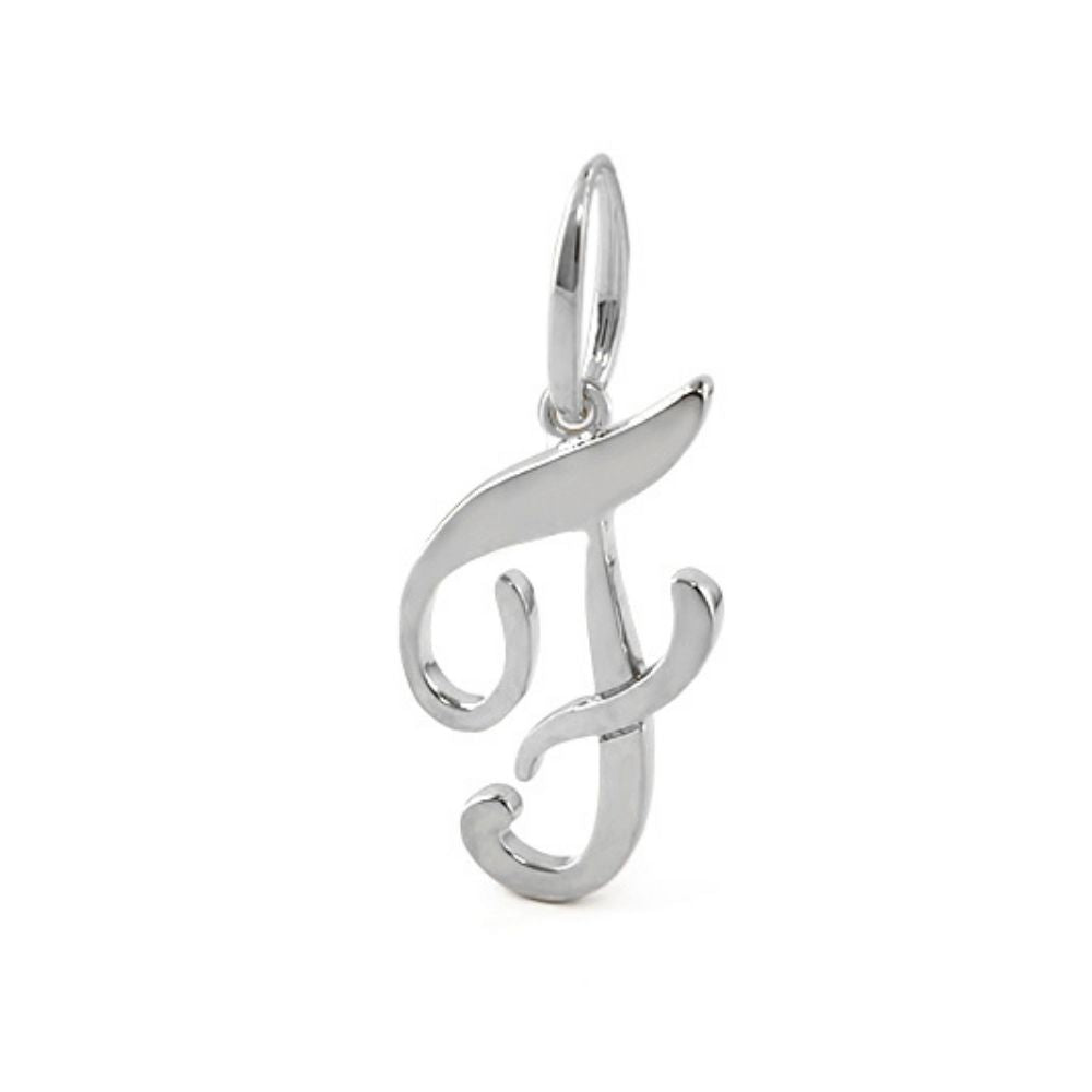 Lolo Initial Pendant Script Letter charm, silver-tone Lauren G Adams, Charms & Pendants on Tampa Home & Garden Store