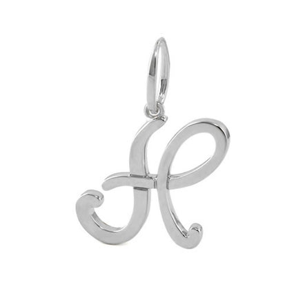 Lolo Initial Pendant Script Letter in silver by Lauren G Adams, charms & pendants on Tampa Home & Garden Store