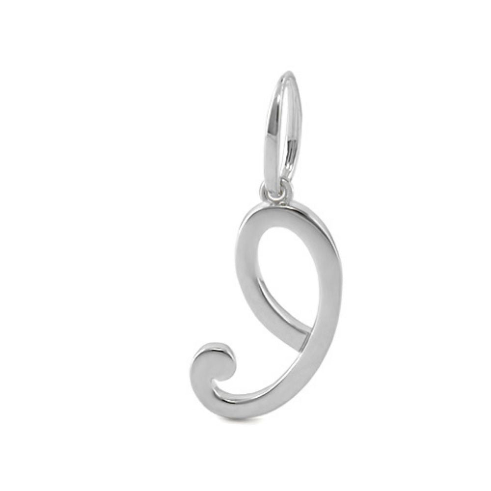 Lolo Initial Pendant Script Letter charm in silver by Lauren G Adams Charms & Pendants on Tampa Home & Garden Store