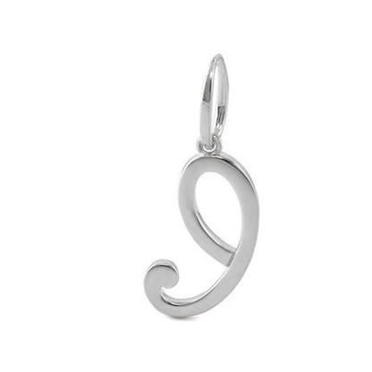 Lolo Initial Pendant Script Letter charm in silver by Lauren G Adams Charms & Pendants on Tampa Home & Garden Store