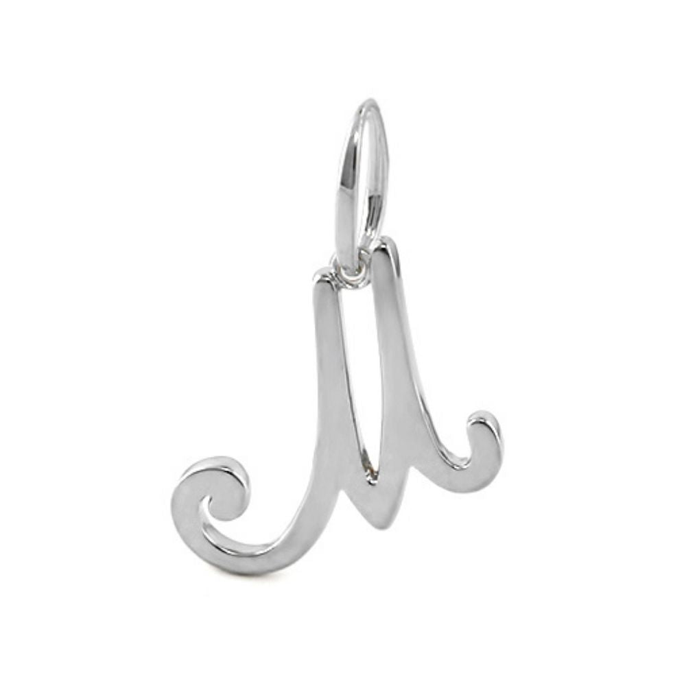 Lolo Initial Pendant L in script, sterling silver charm by Lauren G Adams on Tampa Home & Garden Store