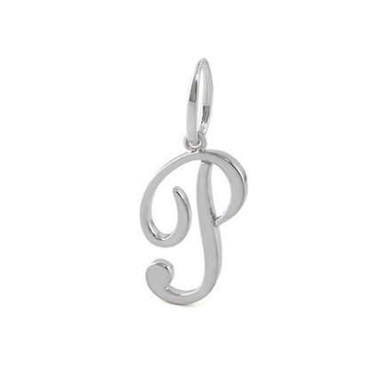 Lolo Initial Pendant Script Letter silver charm by Lauren G Adams, Charms & Pendants on Tampa Home & Garden Store