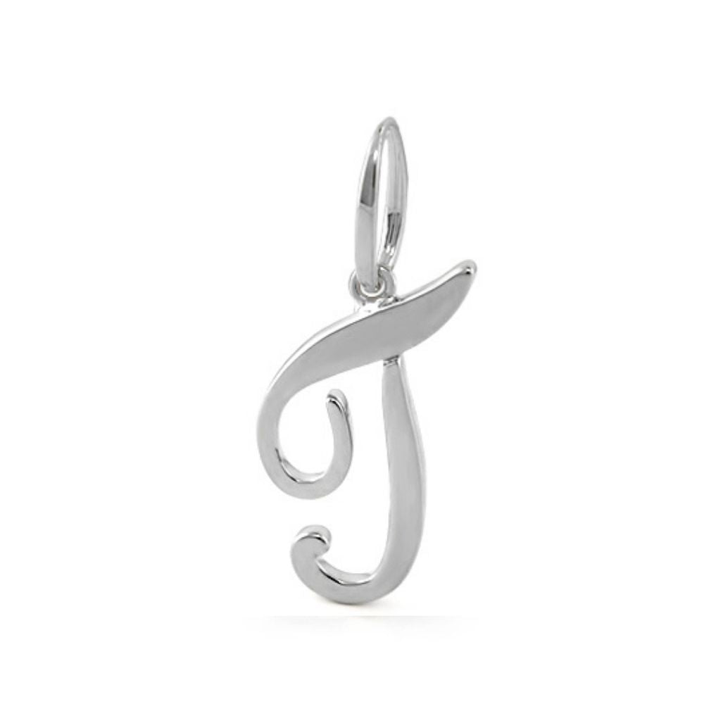 Lolo Initial Pendant Script Letter silver charm by Lauren G Adams on Tampa Home & Garden Store