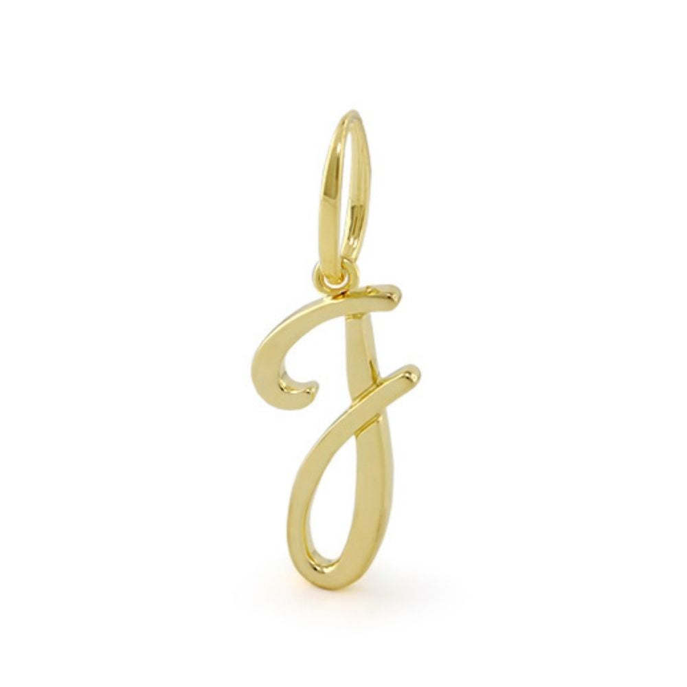 Lolo Initial Pendant Script Letter gold charm by Lauren G Adams on Tampa Home & Garden Store