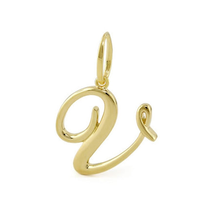 Lolo Initial Pendant Script Letter gold-tone charm by Lauren G Adams Charms & Pendants on Tampa Home & Garden Store