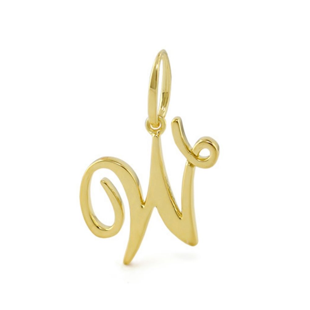Lolo Initial Pendant N Script Letter charm in gold by Lauren G Adams on Tampa Home & Garden Store