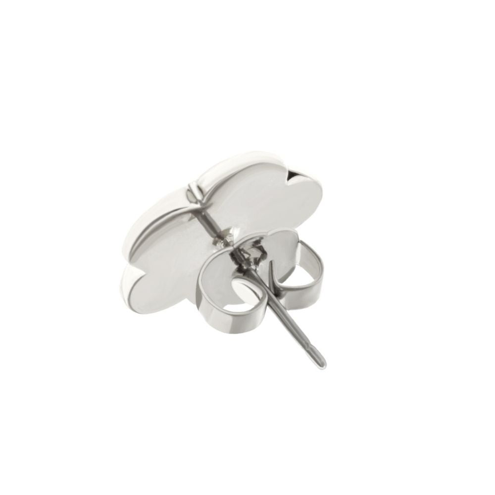Daisy Love Earrings flower stud by Lauren G Adams, silver-tone with butterfly back on Tampa Home & Garden Store