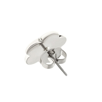 Daisy Love Earrings flower stud by Lauren G Adams, silver-tone with butterfly back on Tampa Home & Garden Store