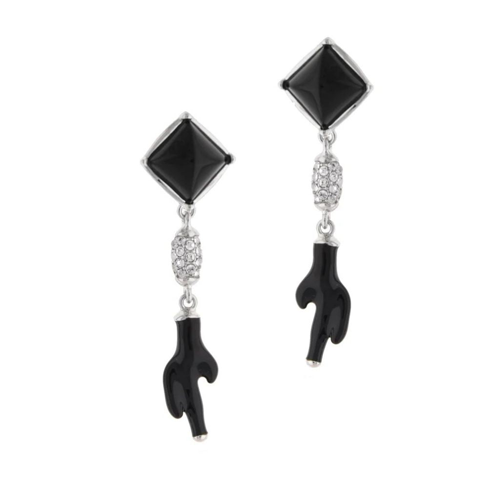 Pretty Little Things Earrings Lauren G Adams square stones pave connector pair hand dangles on Tampa Home & Garden Store