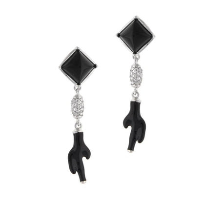 Pretty Little Things Earrings Lauren G Adams square stones pave connector pair hand dangles on Tampa Home & Garden Store