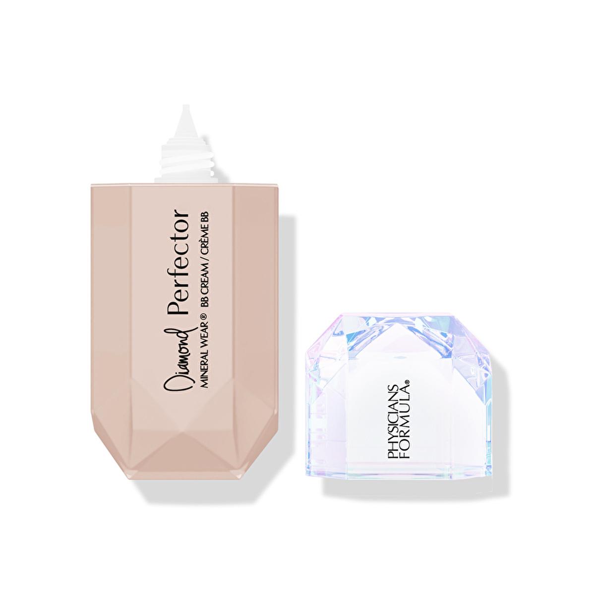Physicians Formula Diamond Perfector BB Cream bottle with pink diamond-shaped container and pump on Tampa Home & Garden Store