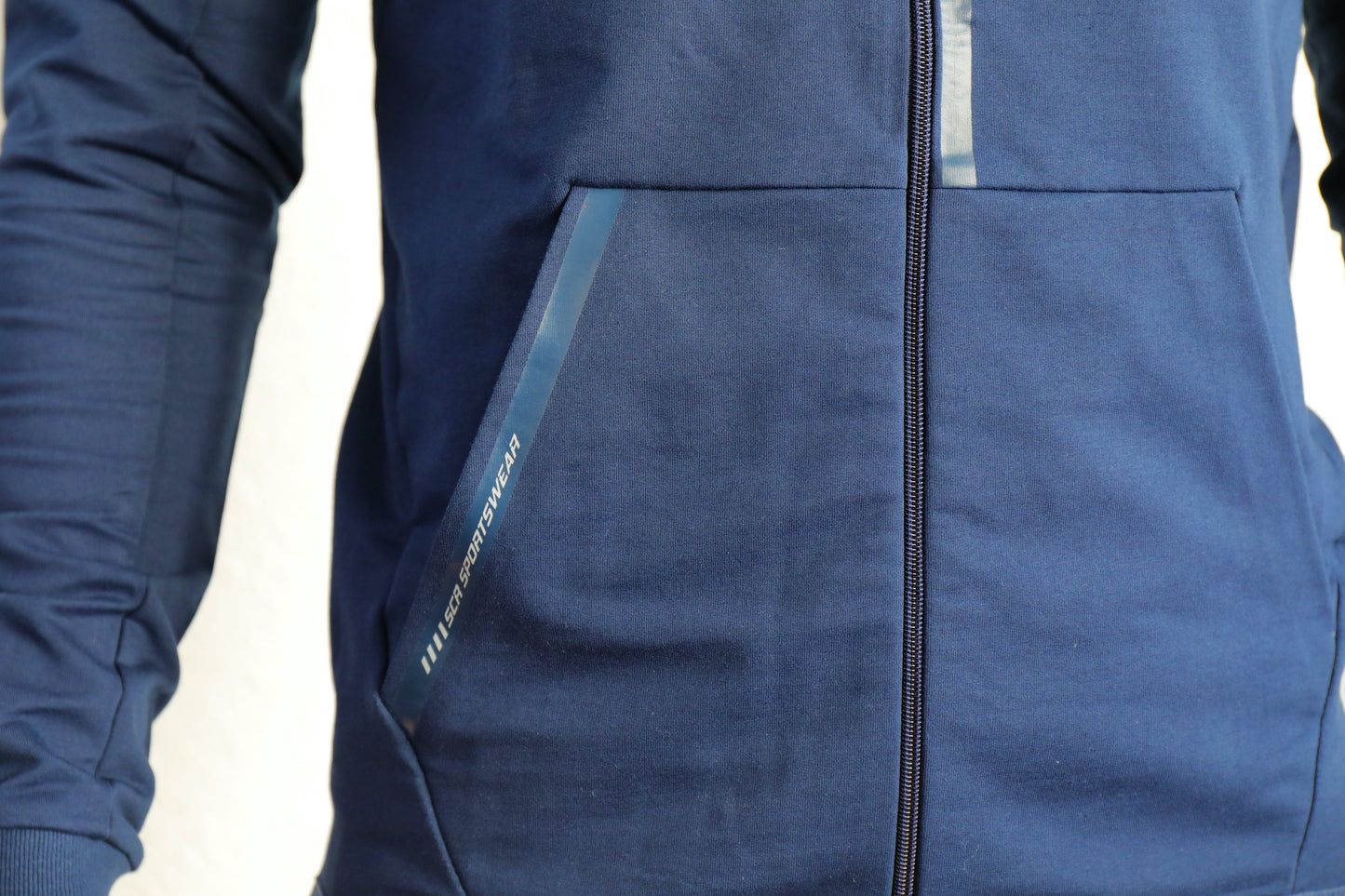 All-Day Comfort Hooded Sweatshirt Slim Fit navy zipfront hoodie with pocket SCR Sportswear on Tampa Home & Garden Store